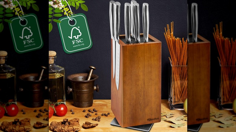 Product image of the Fimaten 360-degree Rotatable Magnetic Knife Holder