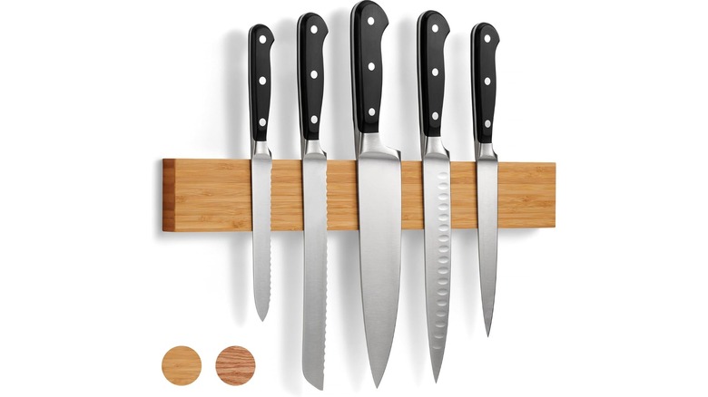 Product image of the LARHN Wall-Mounted Magnetic Knife Holder