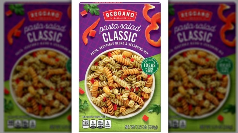 A box of Reggano Classic Pasta Salad