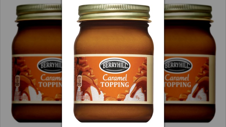 Jar of Aldi Berryhill Caramel Topping