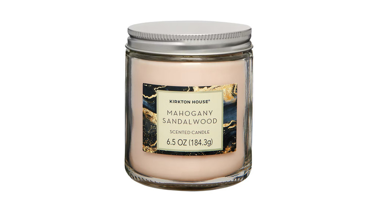 Mahogany sandalwood scented candle