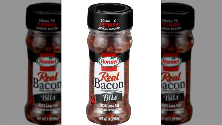 Hormel real bacon bits on white background