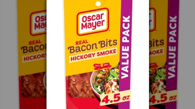 Oscar Mayer real bacon bits on white background