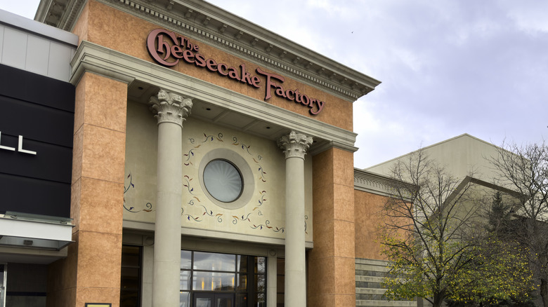 The Cheesecake Factory restaurant exterior.