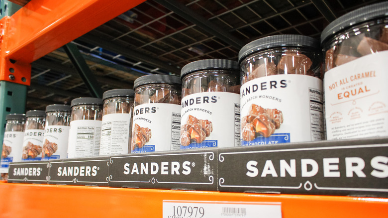 Sanders dark chocolate sea salt caramels