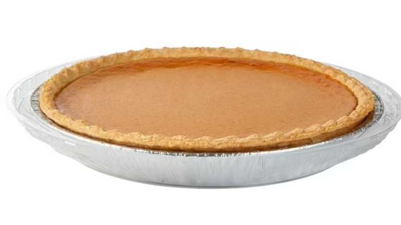 Member's Mark Pumpkin Pie on a white background.