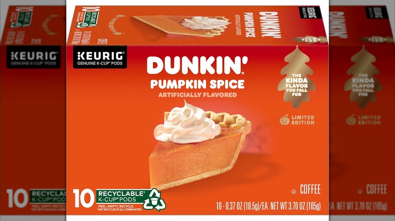 Dunkin' pumpkin spice K-cups