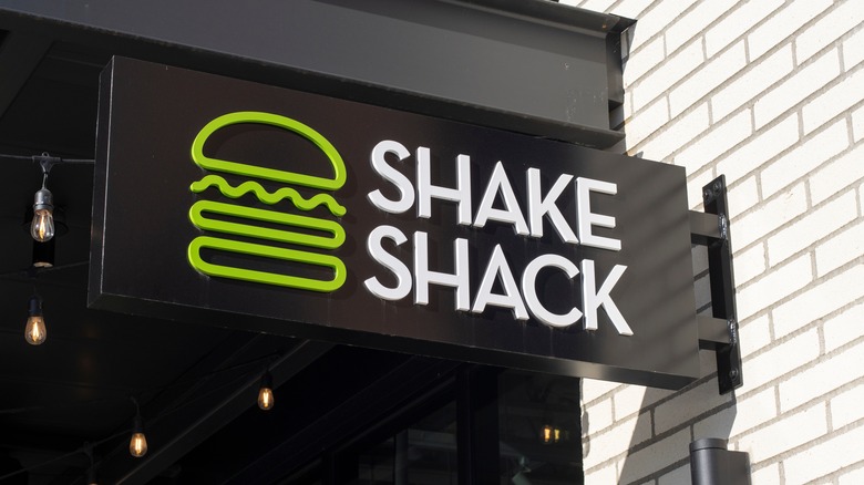 Shake Shack restaurant sign