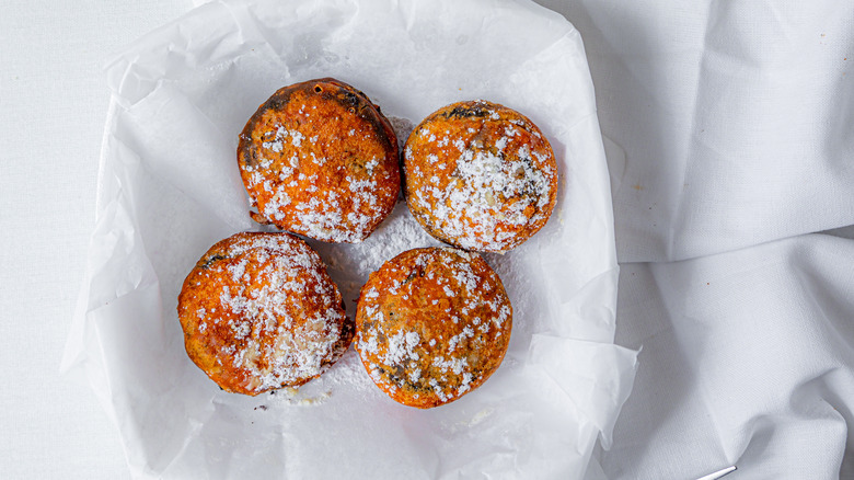 Fried Oreos on plate