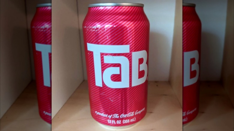 A can of Tab