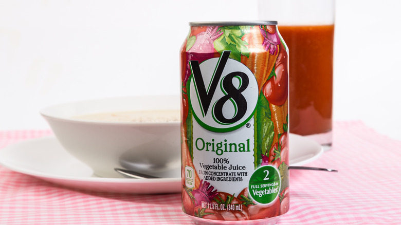 V8 Vegetable Juice can