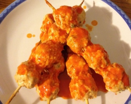 Buffalo Chicken Skewers 