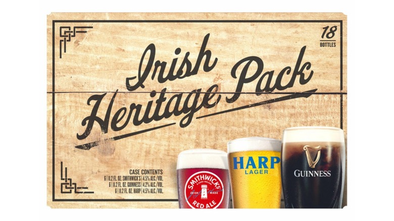 Box of Guinness Irish Pub Pack against white background.