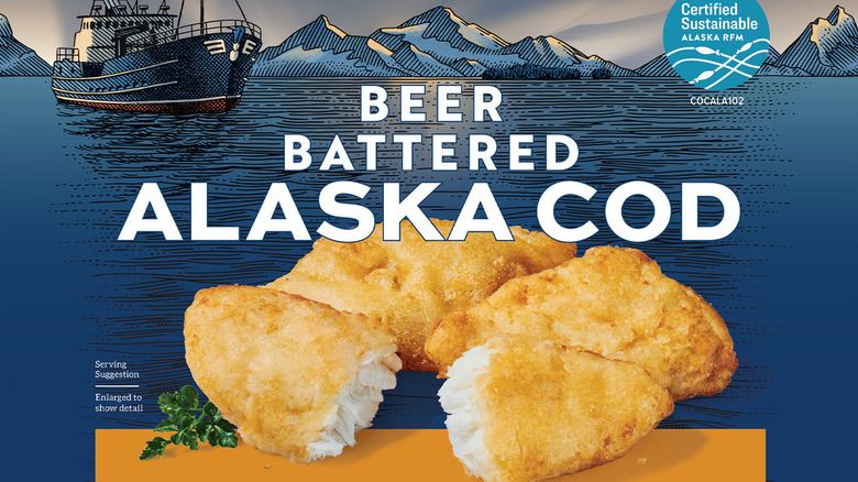 A pack of Trident Seafoods Wild Alaskan Beer Battered Cod