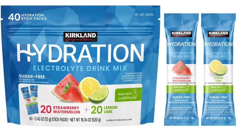 Bag of Kirkland Sugar Free Signature Hydration Sticks