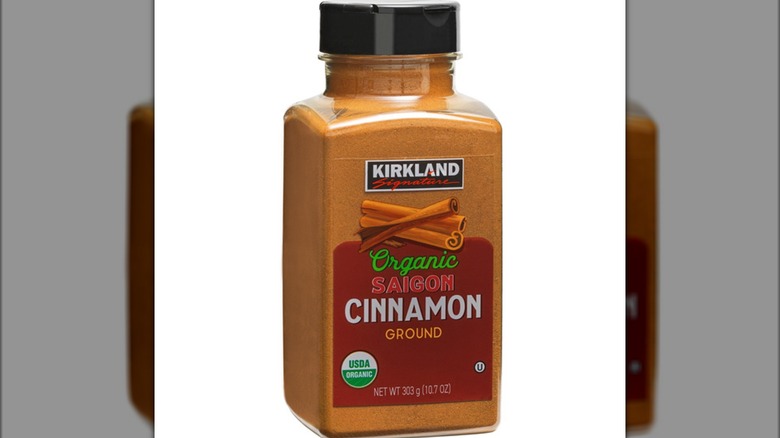 Bottle of kirkland saigon cinnamon