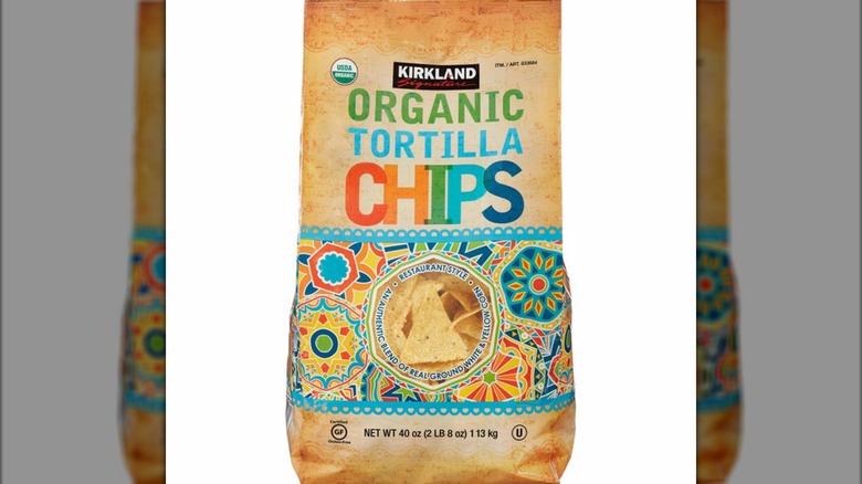 bag of kirkland organic tortilla chips