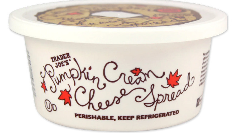 A package of Pumpkin Cream Cheese Spread