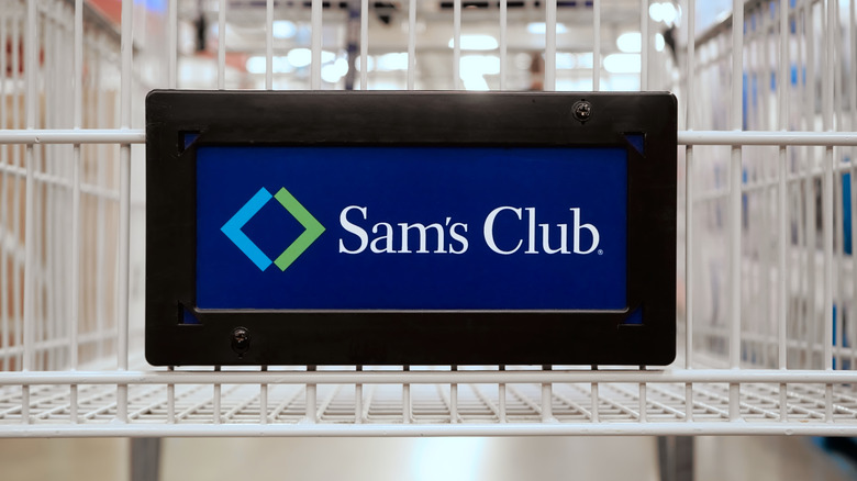 Sam's Club logo on shopping cart