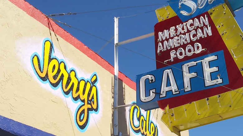 Exterior signage for Jerry's Cafe