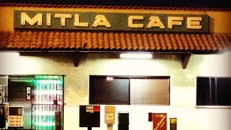 Exterior of the Mitla Cafe