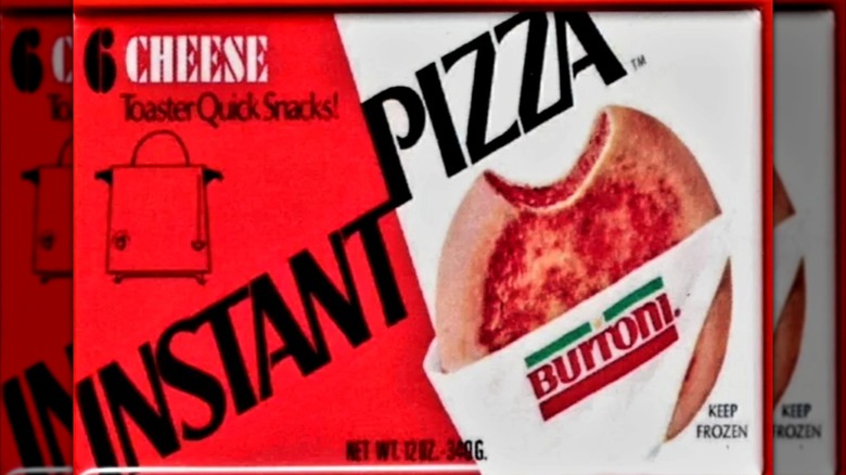 A vintage advert for Buitoni Instant Pizza