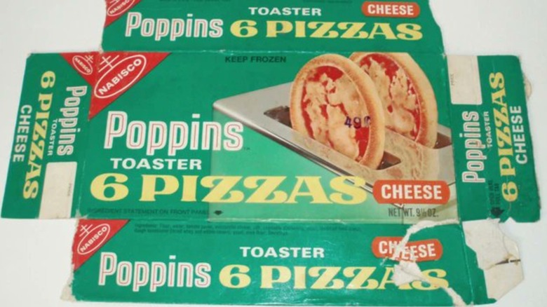 A vintage box for Nabisco Poppins Toaster Pizza