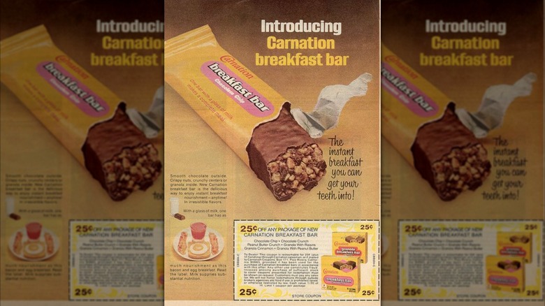 Vintage advertisement for Carnation Breakfast Bars