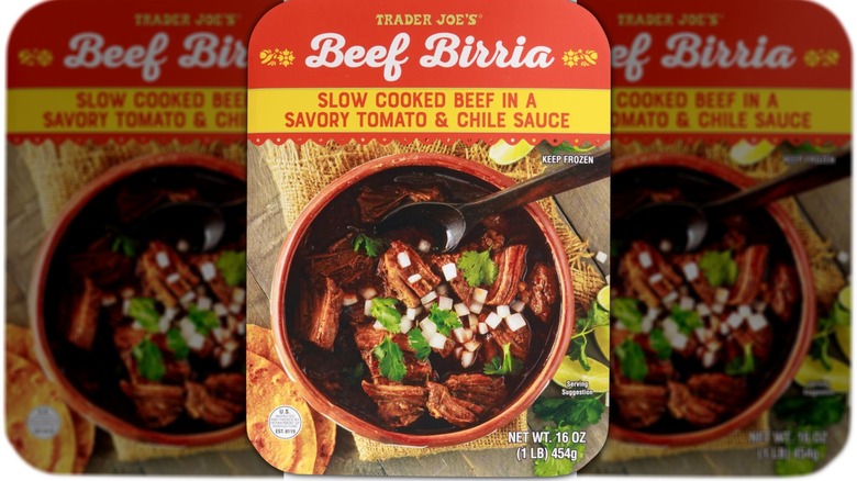 A package of Trader Joe's Beef Birria
