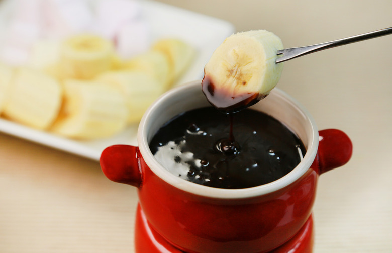 Banana Split Chocolate Fondue