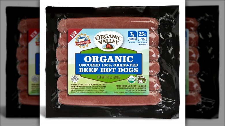 Organic Valley Uncured Grass-Fed Beef Hot Dogs