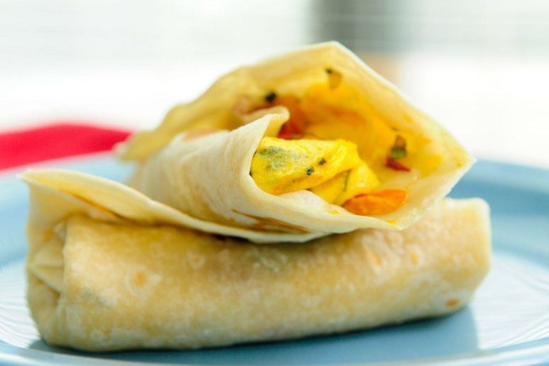 Microwave Egg and Cheese Breakfast Burrito