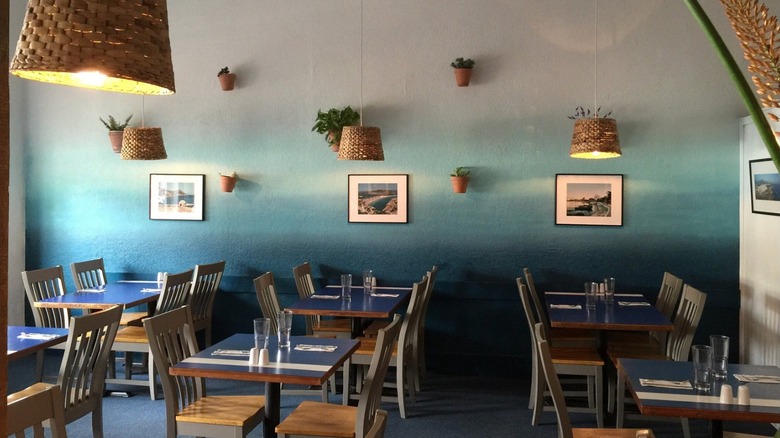 The interior of Yanni's restaurant.