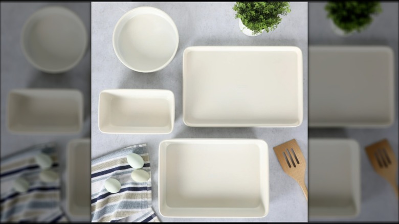 Martha Stewart bakeware set on a counter