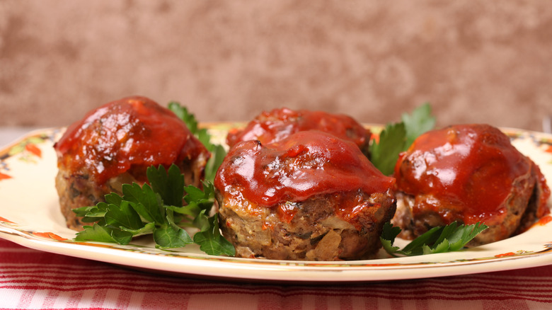 meatloaf served in muffin style