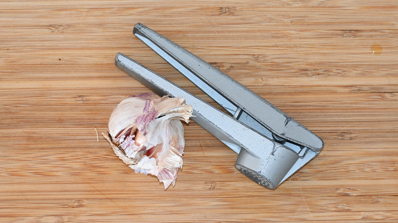 Worn garlic press