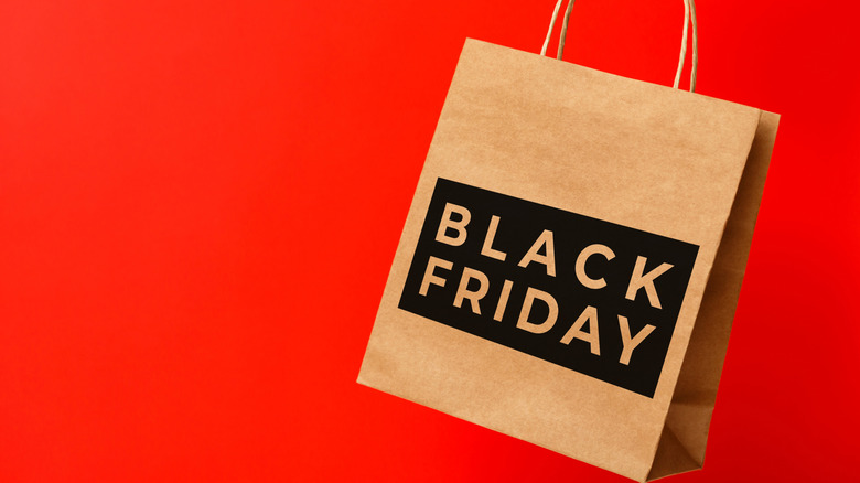 A bag with "Black Friday" printed on it