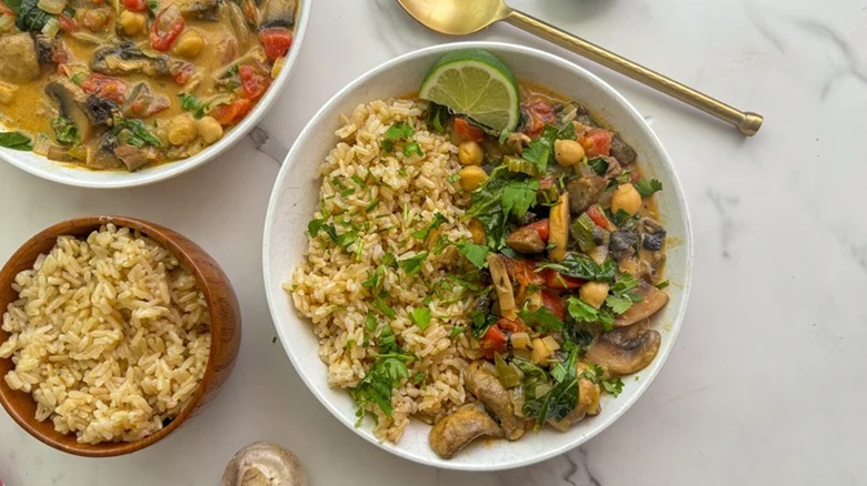 Hearty Mushroom Coconut Curry