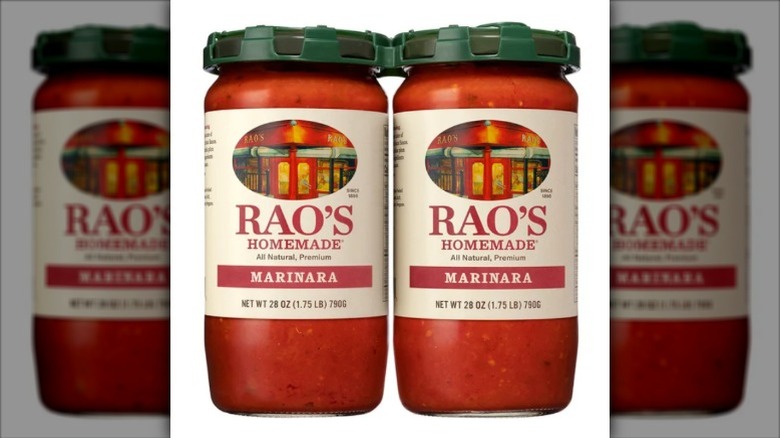 Two jars of Rao's Homemade Marinara Sauce