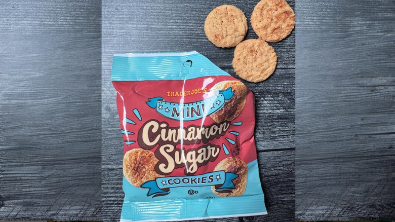 A package of Trader Joe's Mini Cinnamon Sugar Cookies