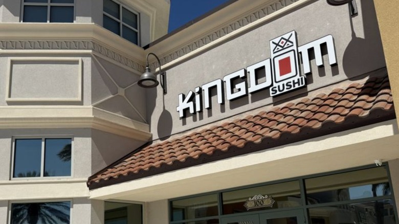 The exterior of Kingdom Sushi