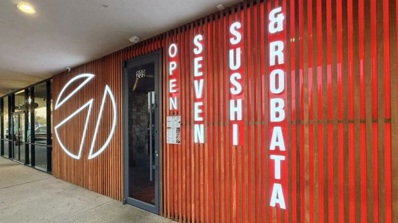 The exterior of Seven Sushi & Robata