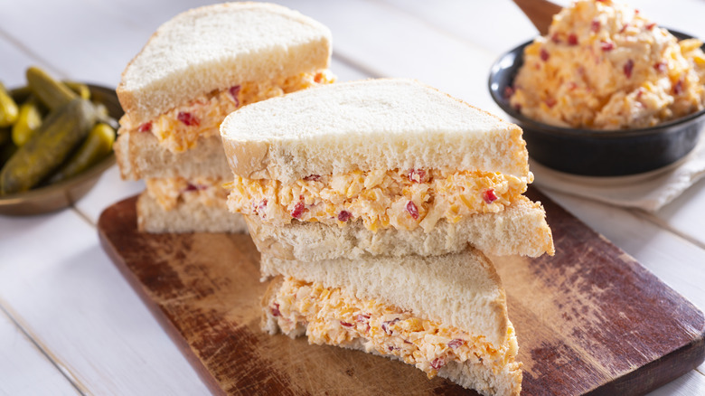 Pimento cheese sandwiches