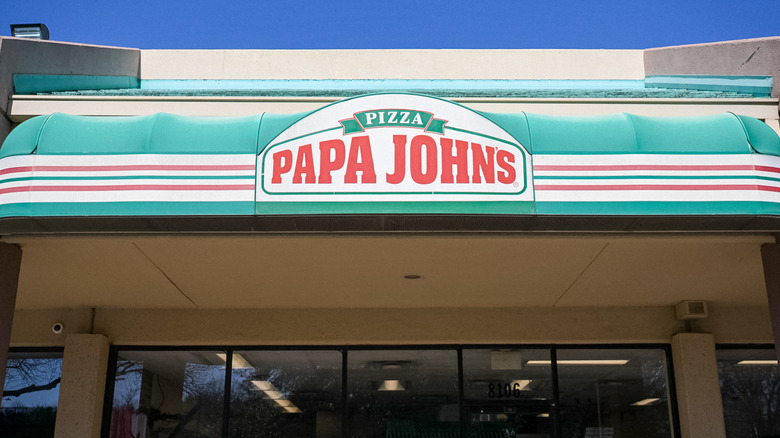 Papa John's store exterior