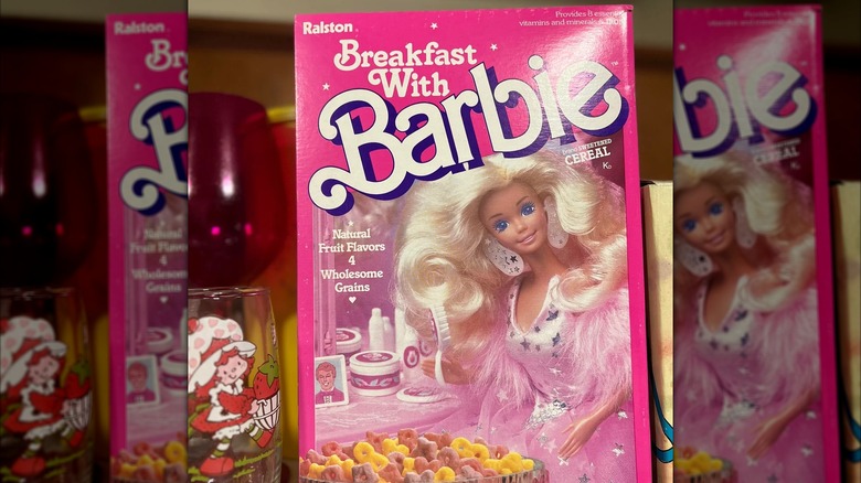 Breakfast with Barbie 80s cereal box