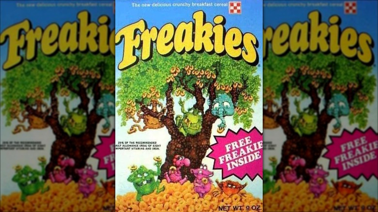 Freakies cereal box