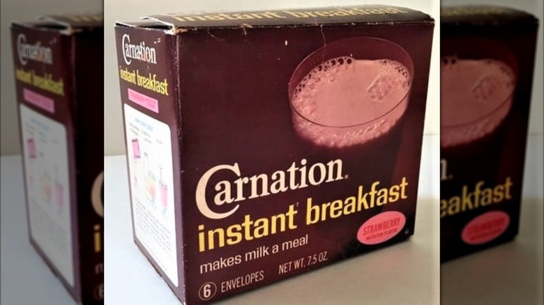 A vintage box of Carnation Instant Breakfast