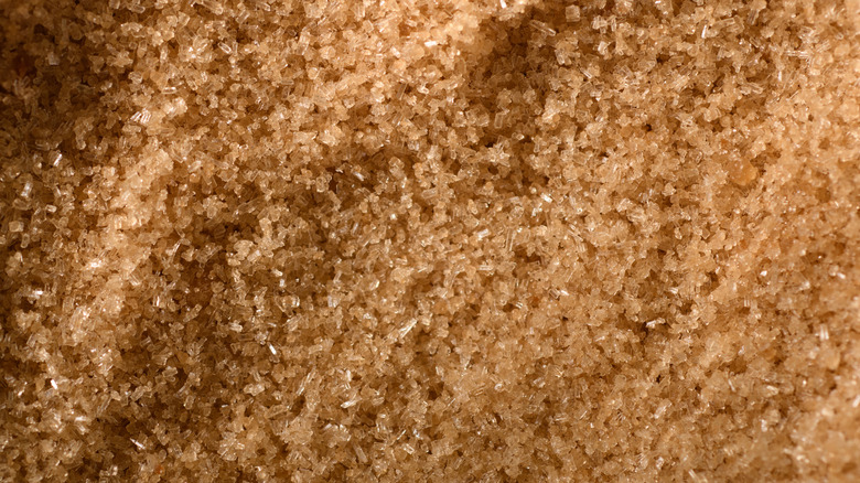 Brown sugar close up