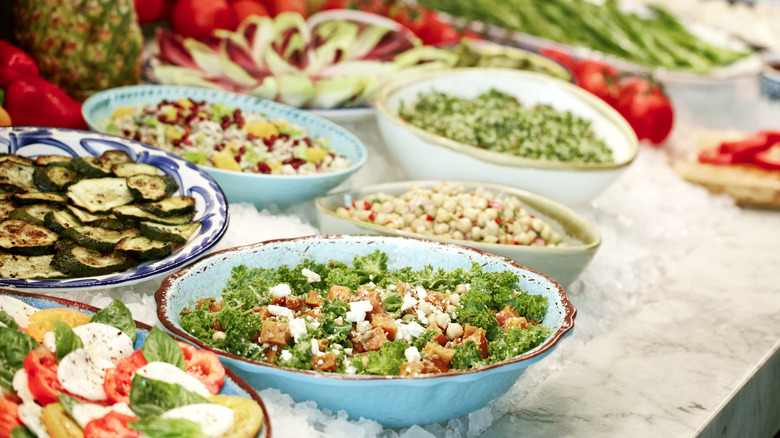 Fogo de Chão colorful food in dishes