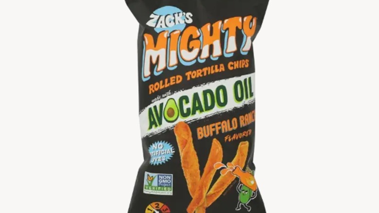 Bag of Zack's Mighty Rolled Tortilla Chips